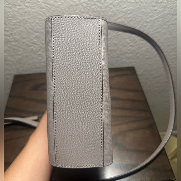 Kate Spade Star Bright Owl Mini Hadlee Cityscape Gray Leather Crossbody Bag - Picture 5 of 8